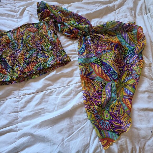 Live 4 Truth Butterfly Sleeve Top Boho Hippie Women's Size XLarge - Picture 3 of 9